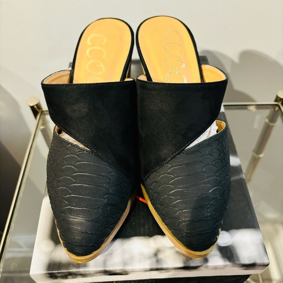 NEW COOCCI EVA, Block Heel Mules Slides Shoes - Picture 8 of 8